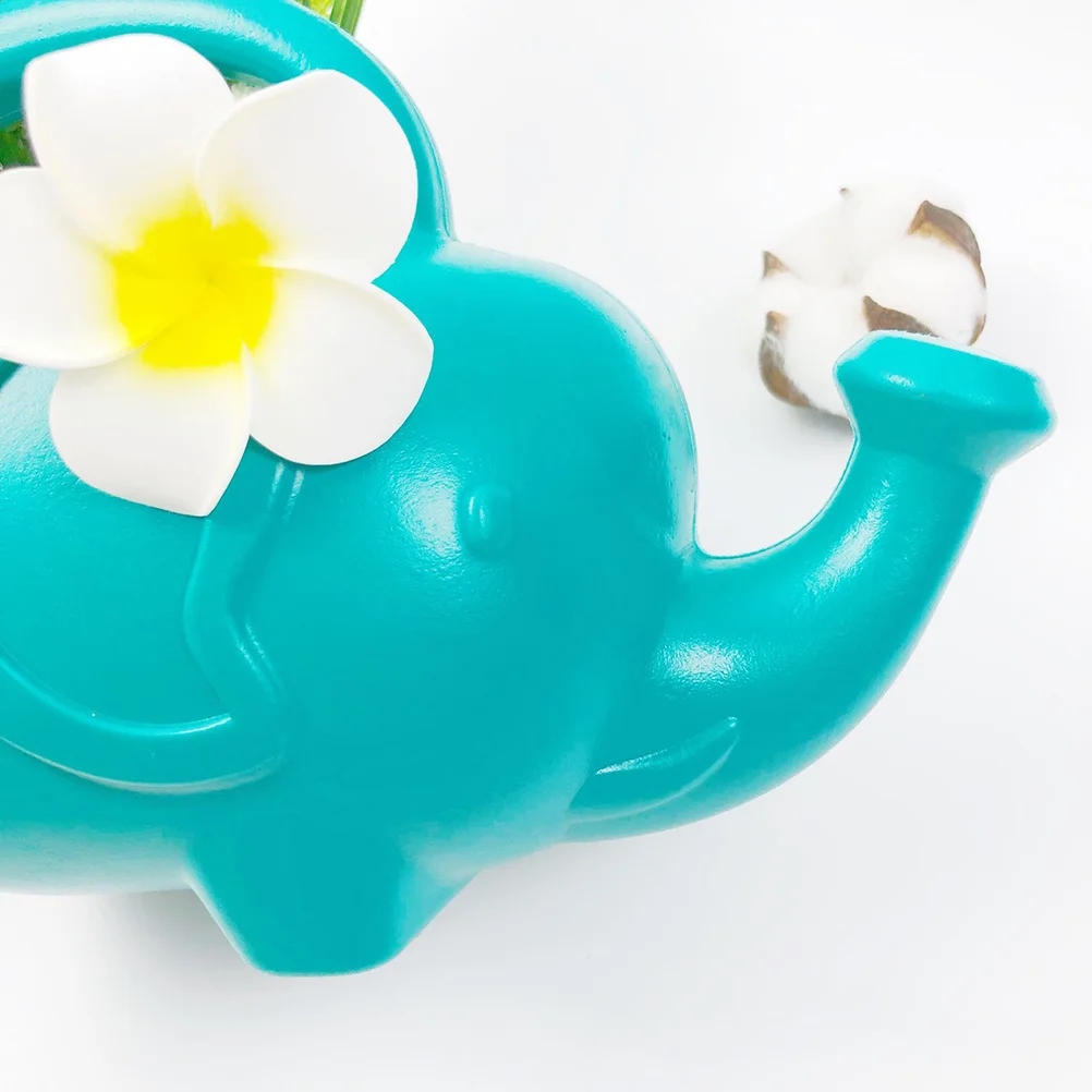 

Plastic Elephant Watering Kettle Cartoon Shape Small Hole Portable Sprinkler Candy Color Perfect for Gardening Flower Watering