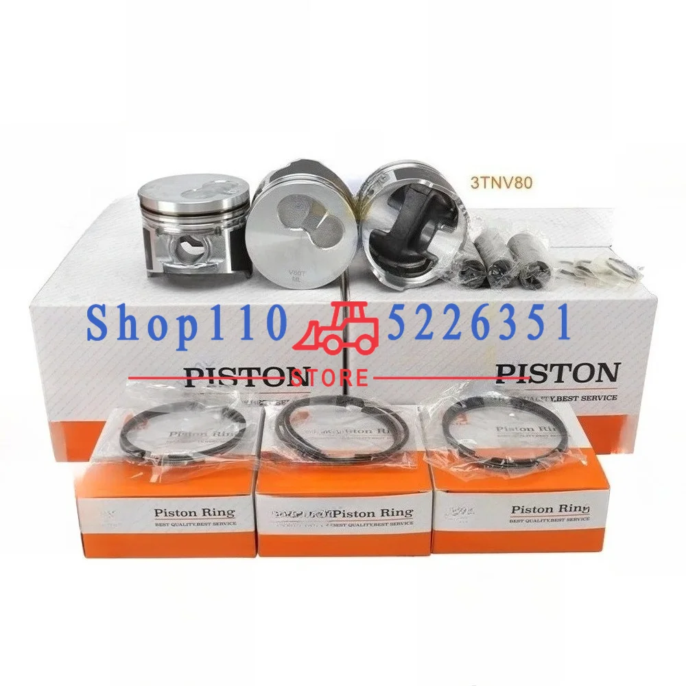 3TNV80 Piston + Piston Ring Overhaul Rebuild Kit