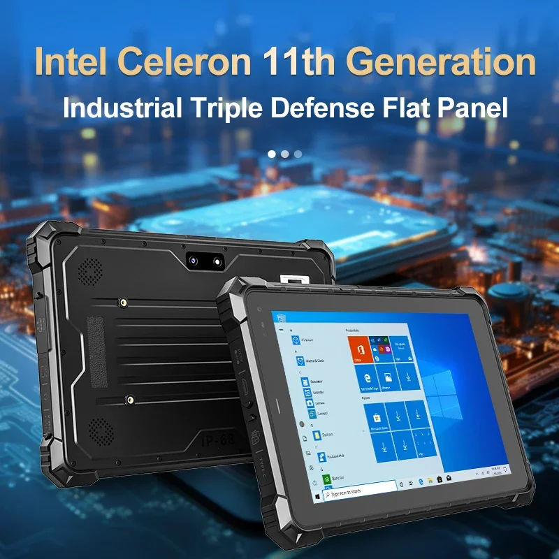 

NEW CENAVA W10N Industrial IP68 Tablet Win11 PRO N5100 1920*1200IPS Touch Screen Dual-band WIFI 8G+128GB Rugged Tablet