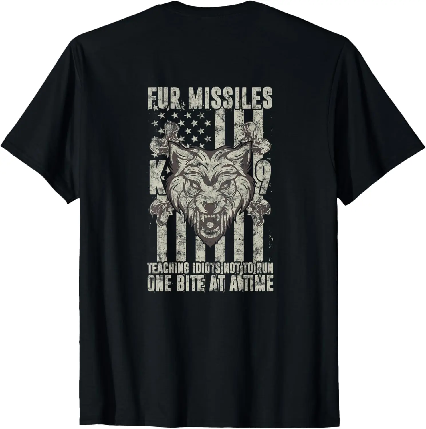 Fur Missiles Teaching Idiots Not To Run One Bite At A Time T-Shirt