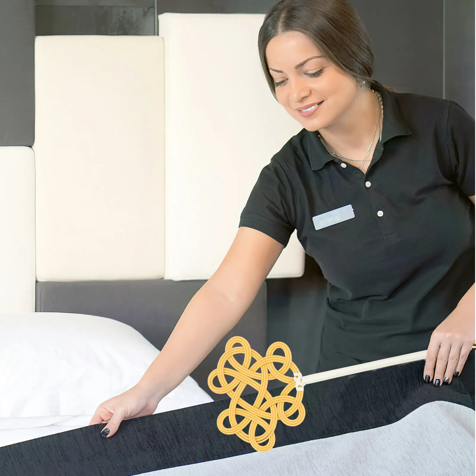 

Инструмент для чистки ковров и одеял из искусственного ротанга с длинной ручкой, удобный захват, для удаления пыли в доме