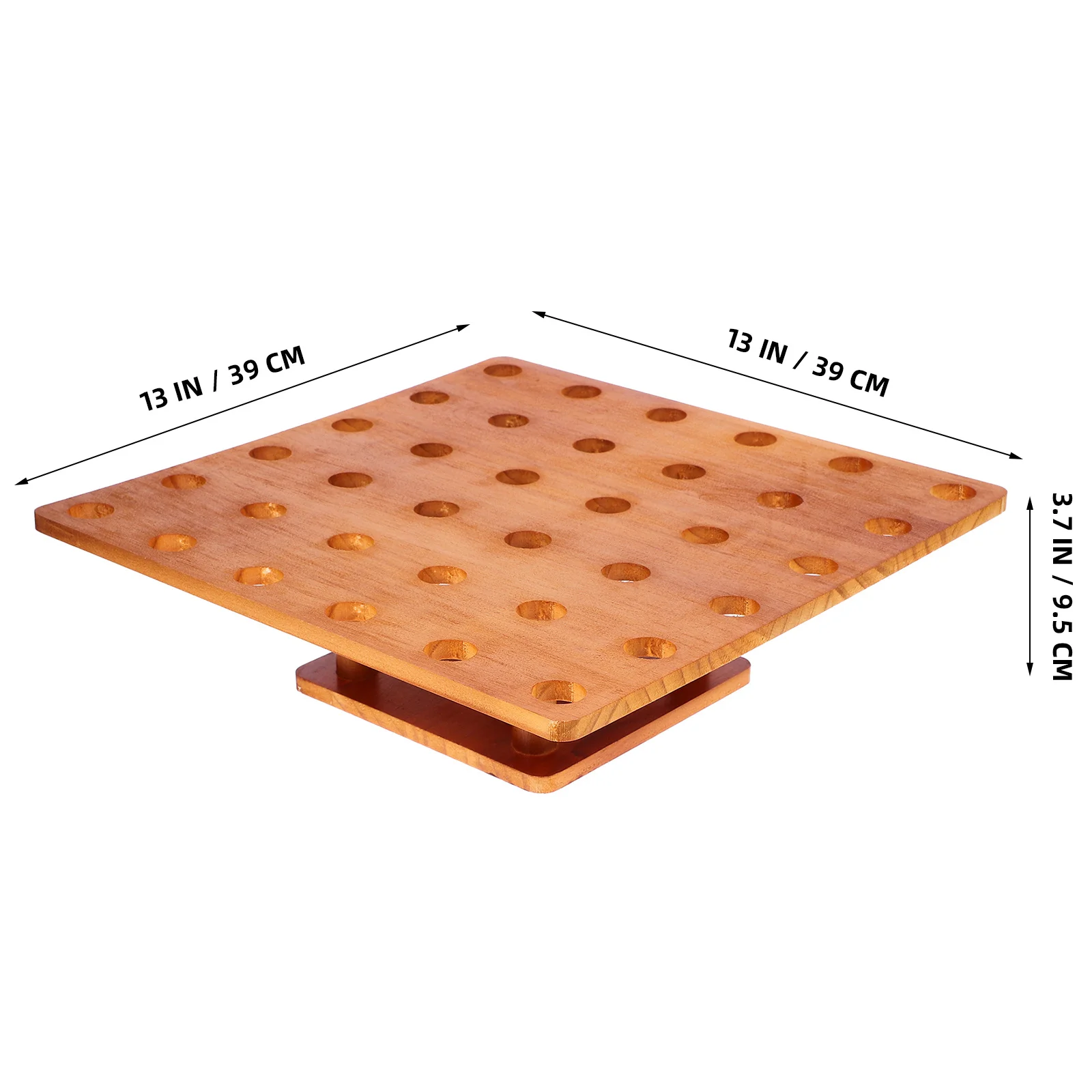 

Stylish Ice Cream Cone Display Stand Made of Solid Wood Doubles As Sushi Roll Holder Countertop Organization for Desserts