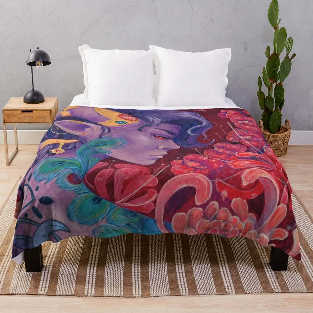 Mollymauk Tealeaf - Eyes Never Shut Throw Blanket cosplay anime Decorative Sofa Luxury Throw heavy to sleep Blankets