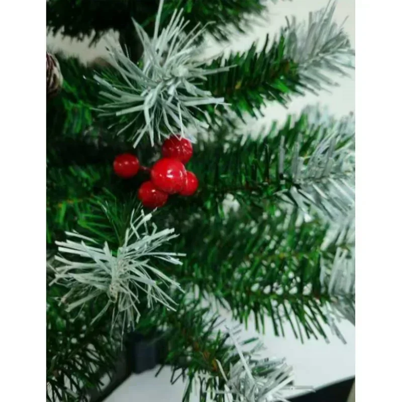 Small Christmas Tree PVC Material with LED Lights Pine Cone New Year Party Atmosphere Decoration 45cm/60cm