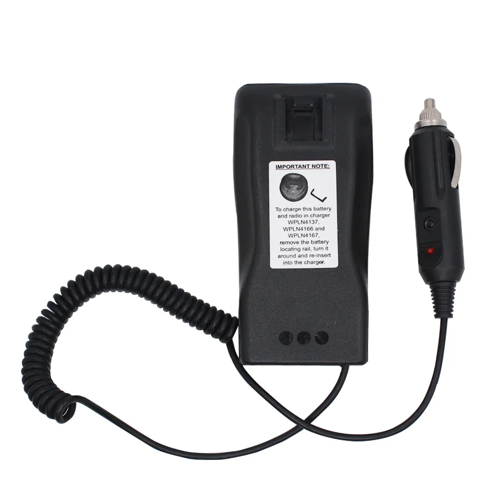 Cargador de viaje PMLN7089 con encendedor de cigarros para Motorola Radio DP1400 CP200 DEP450 CP040 CP140 CP160 CP180 PR400 CP150 GP3188