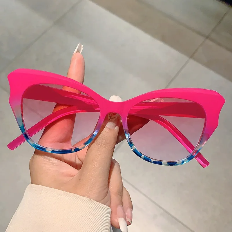 Cat Eye Vintage Sunglasses Women Brand Designer Fashion Gradient Sun Glasses Female Irregular Candy Colors Oculos De Sol image 3