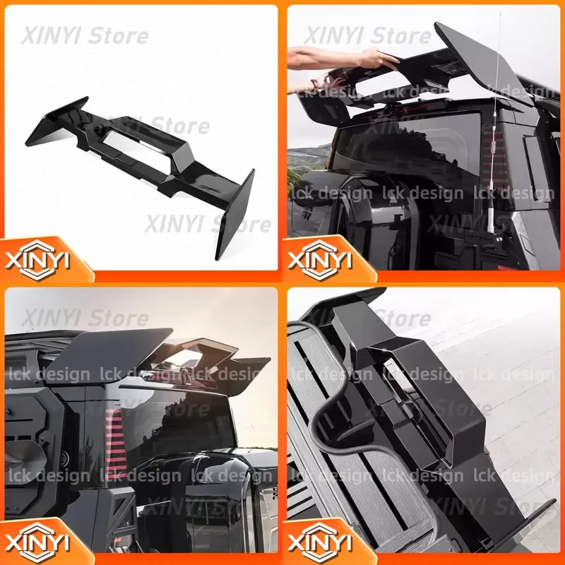Glossy Black Aggressive Styling Rear Roof Truck Spoiler Wing for Jetour Traveler T2 Off-Road