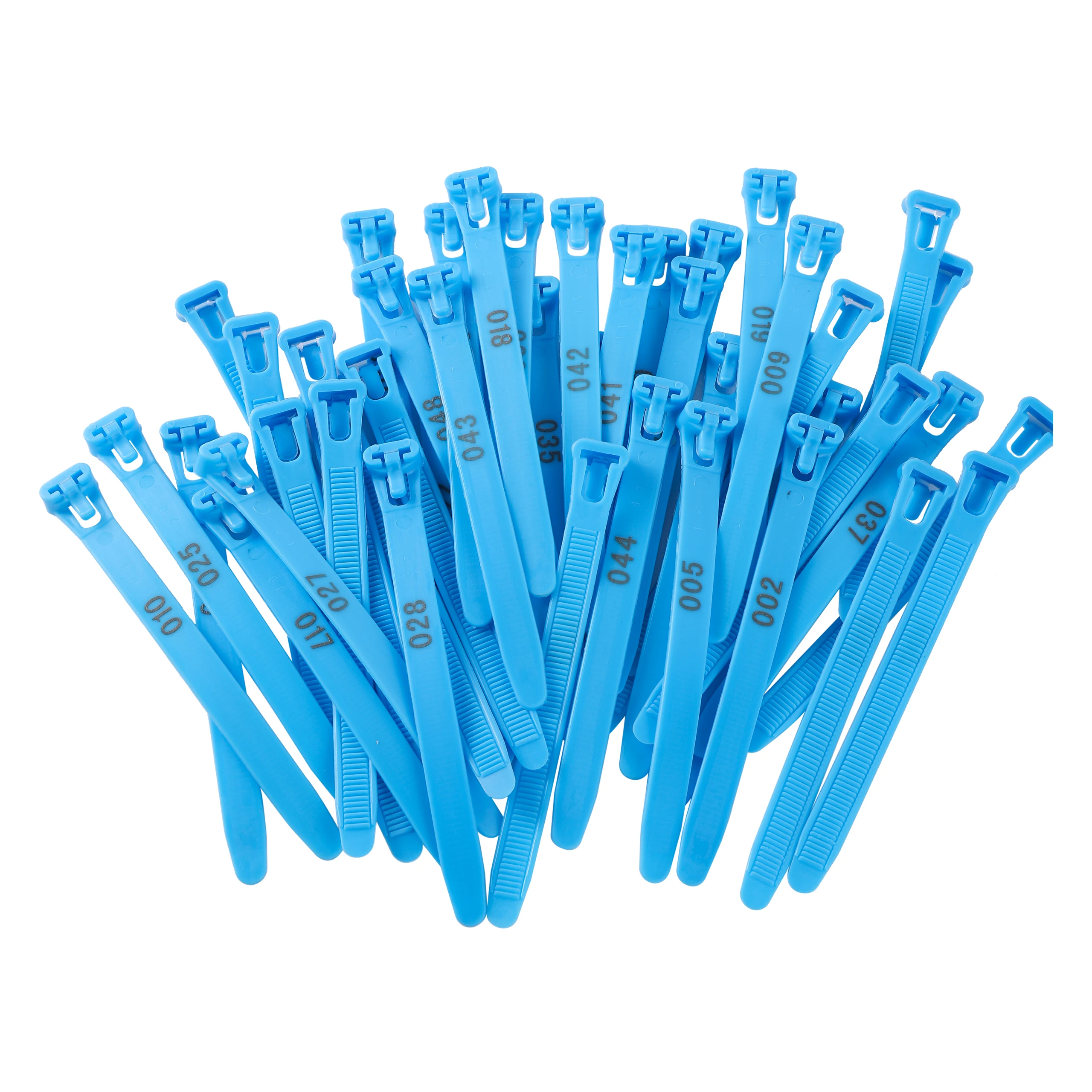 50 Pcs Adjustable Chicken Foot Ring No. 001-050 Turkey Goose Duck Foot Ring Bird Pigeon Identification Foot Ring Poultry Tools