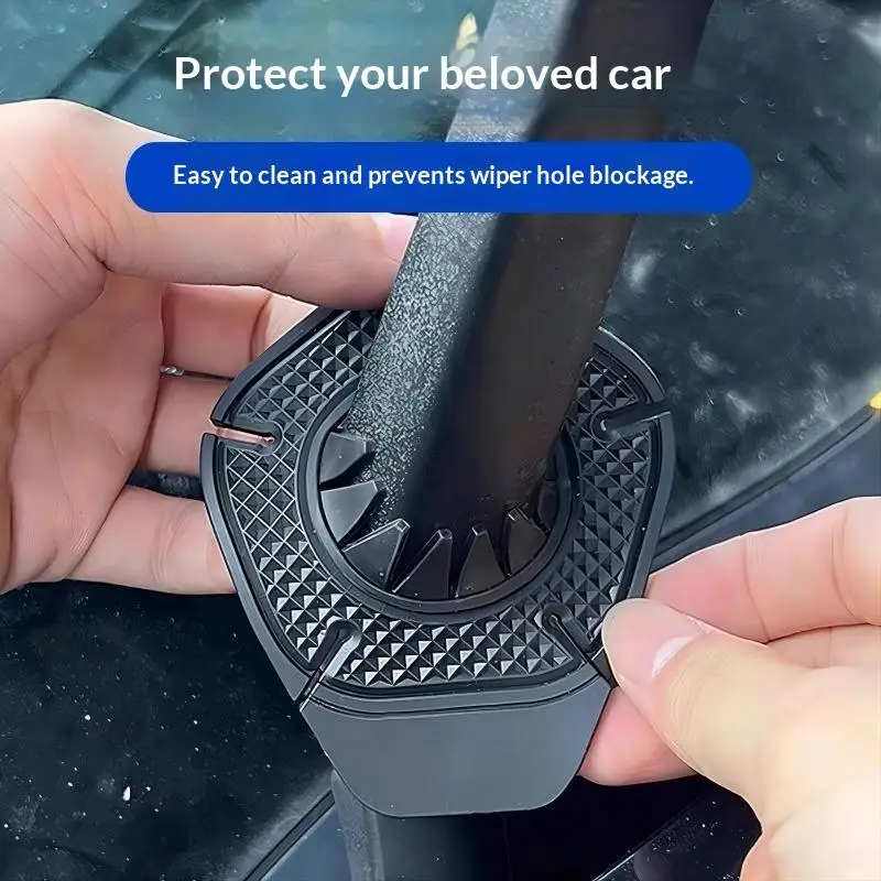 2Pcs Car Windshield Wiper Protective Covers Low Temperature Resistant Bottom Sleeves for Snowy Regions Auto Use