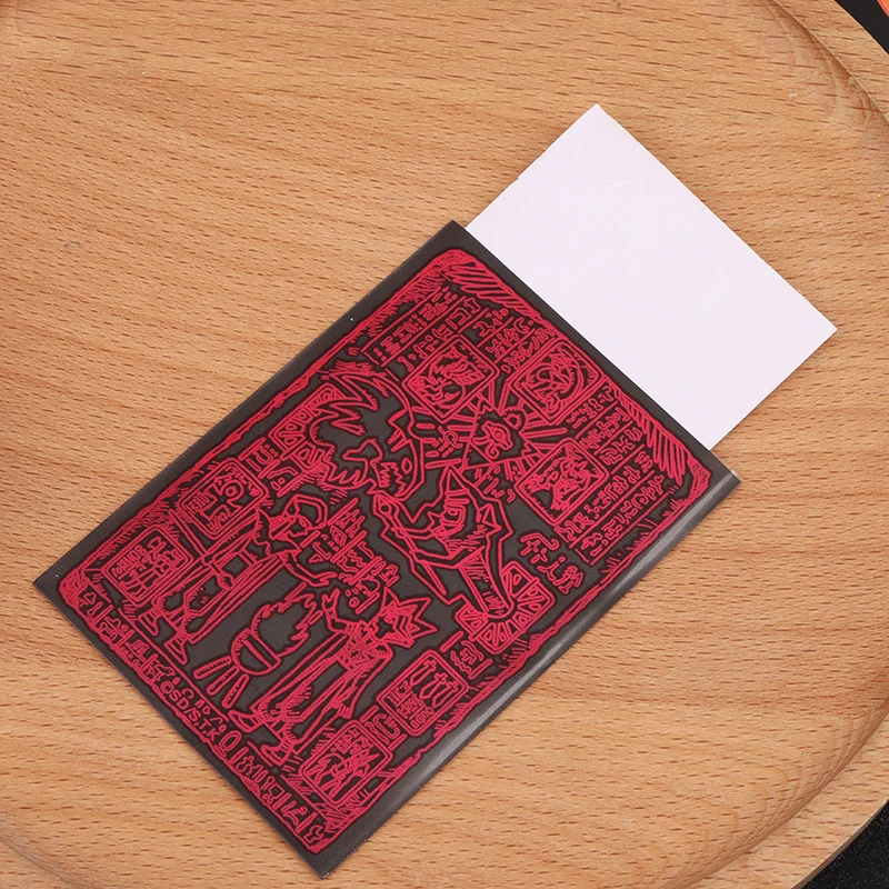 Película protectora plana Yugioh, Protector de tarjetas comerciales, juego de tarjetas Yugioh, 50 unids/lote por paquete