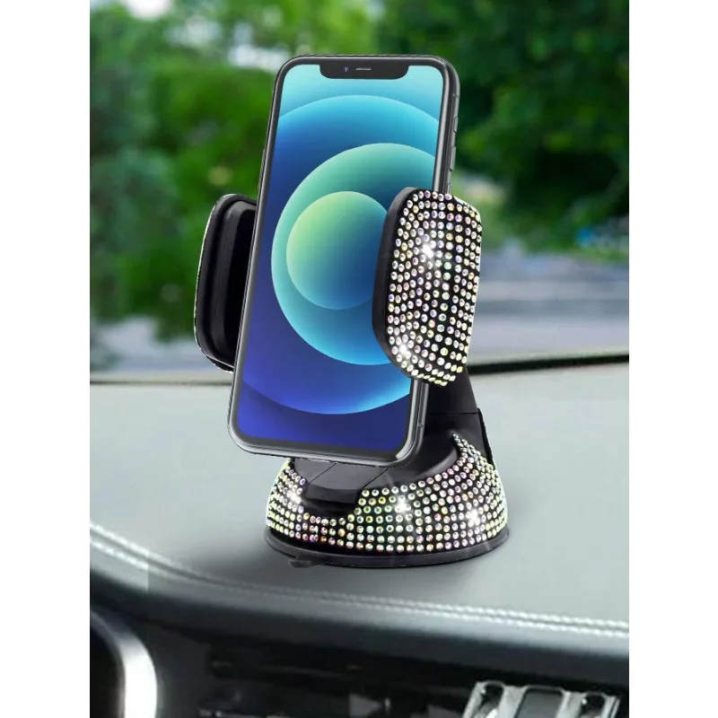 

BlingCar Phone Holder,Rhinestone Bling Crystal Car Phone Mount Universal Cell Phone Holder for Dashboard,Windshield and Air Vent