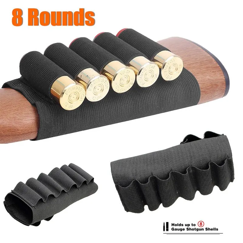 Cartridge Belt 8/9 Rounds Ammunition Package Nylon Tactical 8 Or 9 Shells Rifle Buttstock Hold Outdoor Shooting Accessory Bag