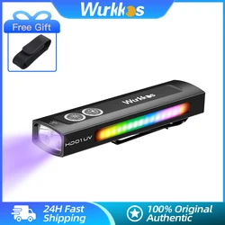 Wurkkos HD01 UV Torch 1200LM Rechargeable Spotlight IP65 Waterproof RGB Light EDC Ultraviolet Lamp Scorpion Pet Urine Detector