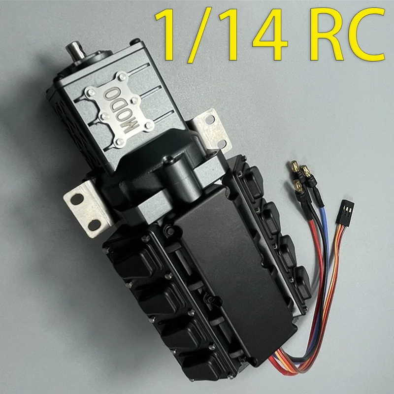 

Simulation Gearbox Model for 1/14 Tamiya RC Truck SCANIA 770S R620 VOLVO BENZ Arocs MAN TGX Car Accessories