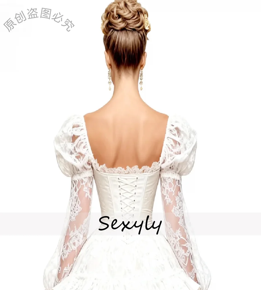 Sexy Short Boho Wedding Dress Lace Long Sleeve Bohemian Hippies Bridal Dress 2026 Fairytale Civil Country Farm Bride Dress Chic