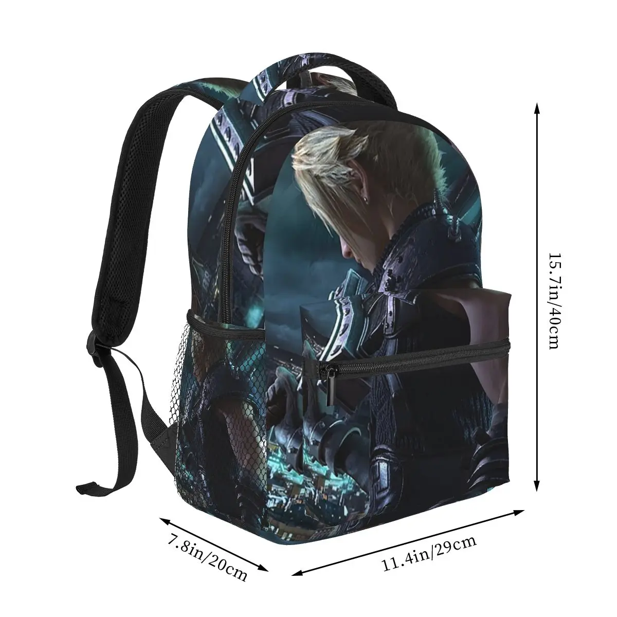 Cloud Final Fantasy VII Remake Backpacks Boys Girls Bookbag Students School Bags Travel Rucksack Shoulder Bag Large Capacity