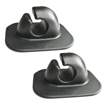 2pc Inflatable Boat Rowing Pole Paddle Clips Holder PVC Mount Patch Dinghy Kayak Canoeing Rafting Round Single Hole Rope Buckle