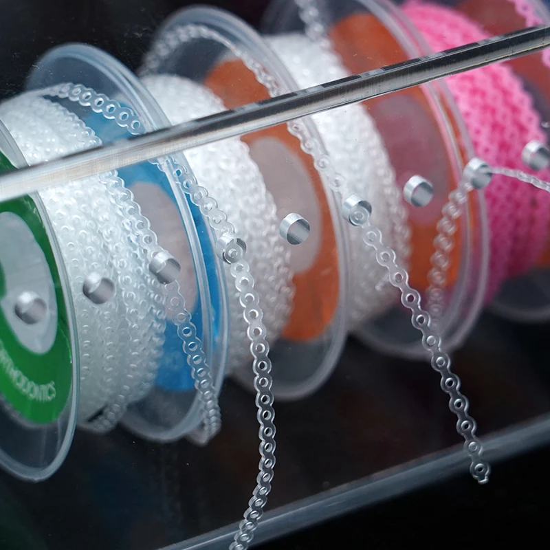  Multifunctional Dental Transparent Acrylic Organizer Dispenser Box Ligature Tie Elastic Chain Spool Storage Case