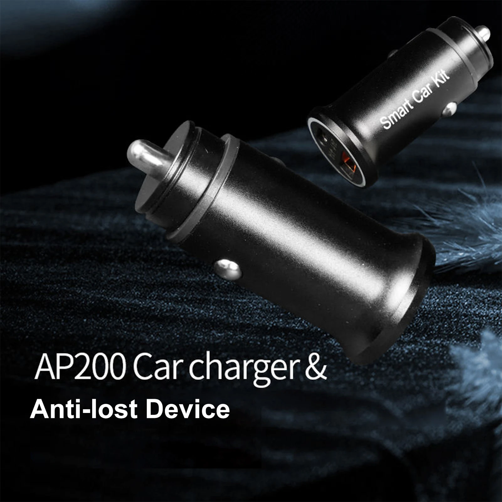 Smart  for Vehicles Anti-Theft Car Cigarette Lighter Locator Support USB+Type C Fast Charging Compact Locator for Trucks
