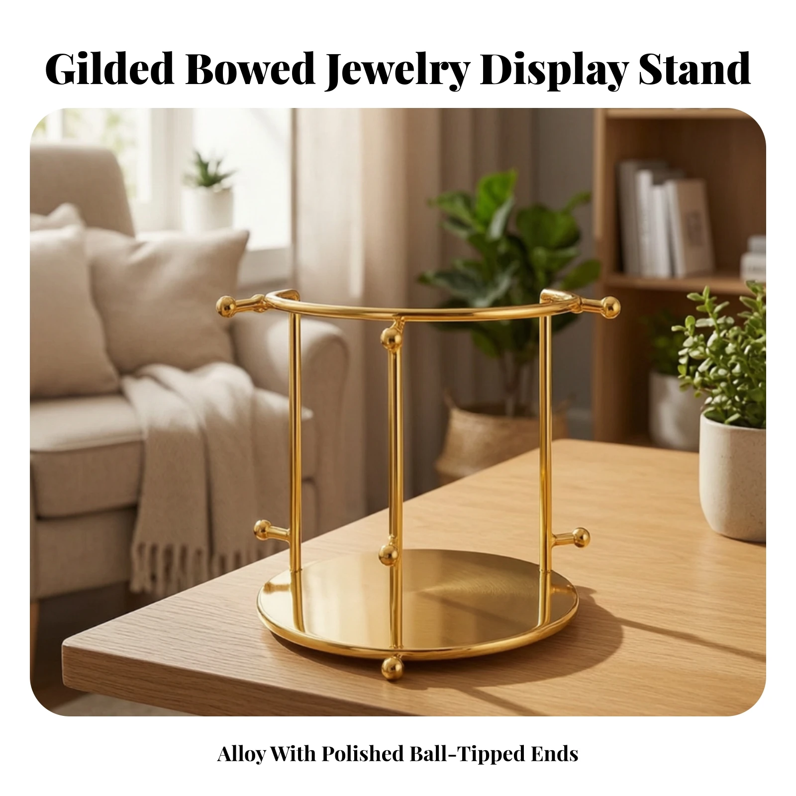 Crown Display Stand Tabletop Crown Holder Hair Accessory Organizer Space-Saving Jewelry Display Rack Practical