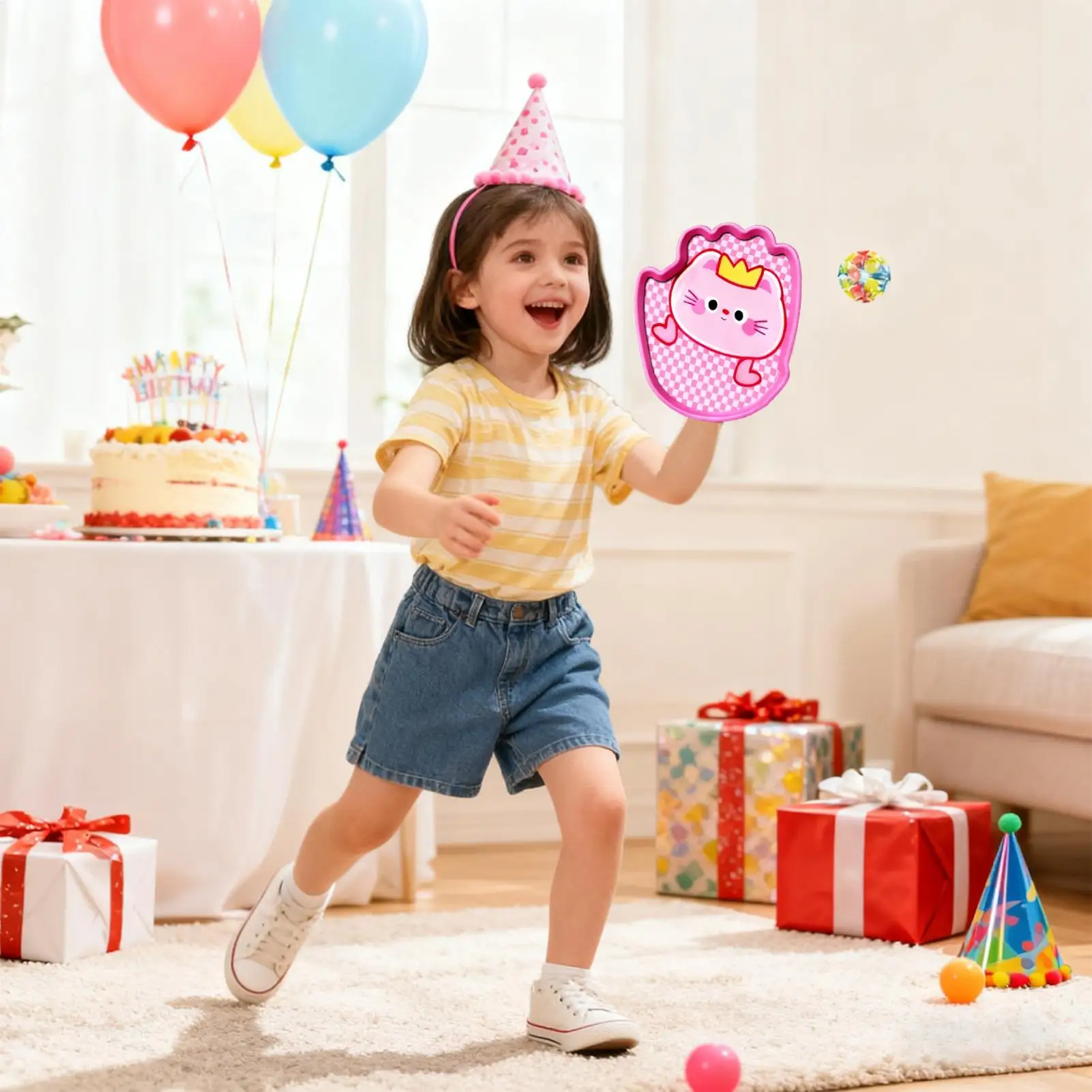 Toss and Catch Ball Game Interactive Toy Toss and Catch Paddle for Indoor Family Outdoor Garden Development Playtime