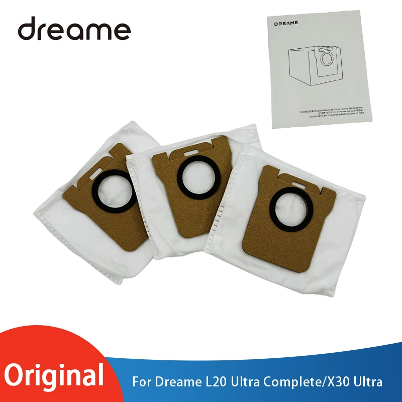 Original Dust Bag Accessories for Dreame L20 Ultra Complete/X30 Ultra Robot Vacuum Cleaner Dust Collection Bag 3L spare parts