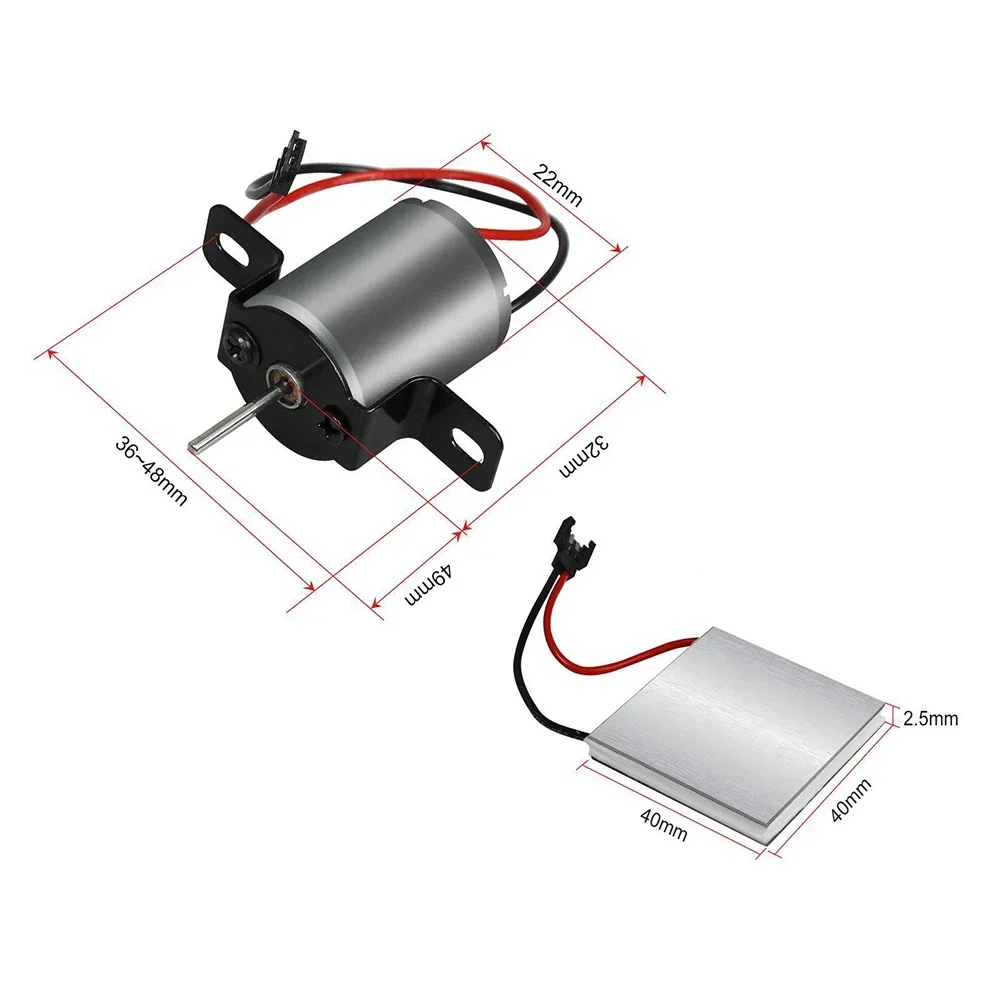 Fireplace Fan Motor Repair Parts Thermal Power Generation Sheet Chimney Stove Fan Fireplace Accessory DIY Replacement Kit