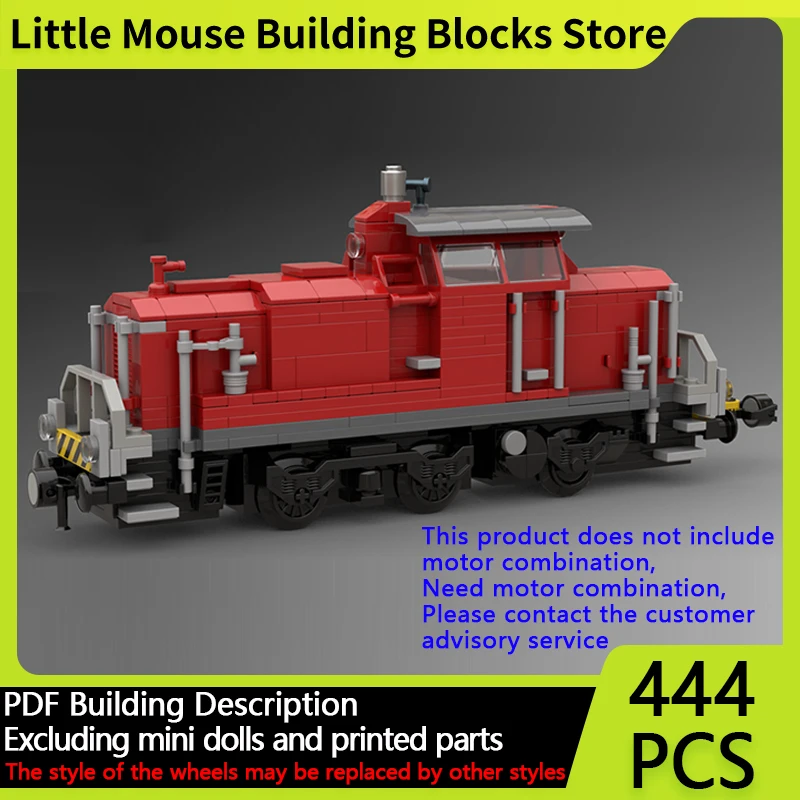 

City Car Model MOC Building Bricks V60 German Shunter Locomotive Modular Technology Gifts Holiday Assemble Children Toys Suit
