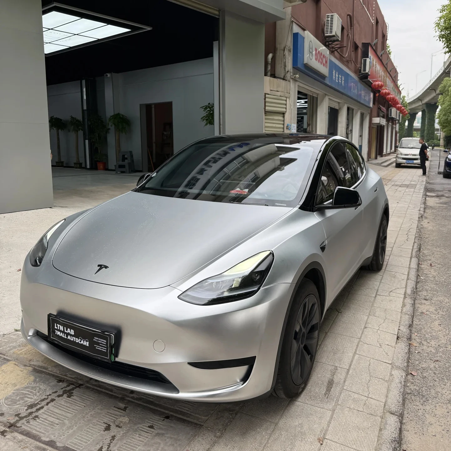 

PET liner Car Roof Wrap Silver Metallic Vinyl Cheap car wrap vinyl