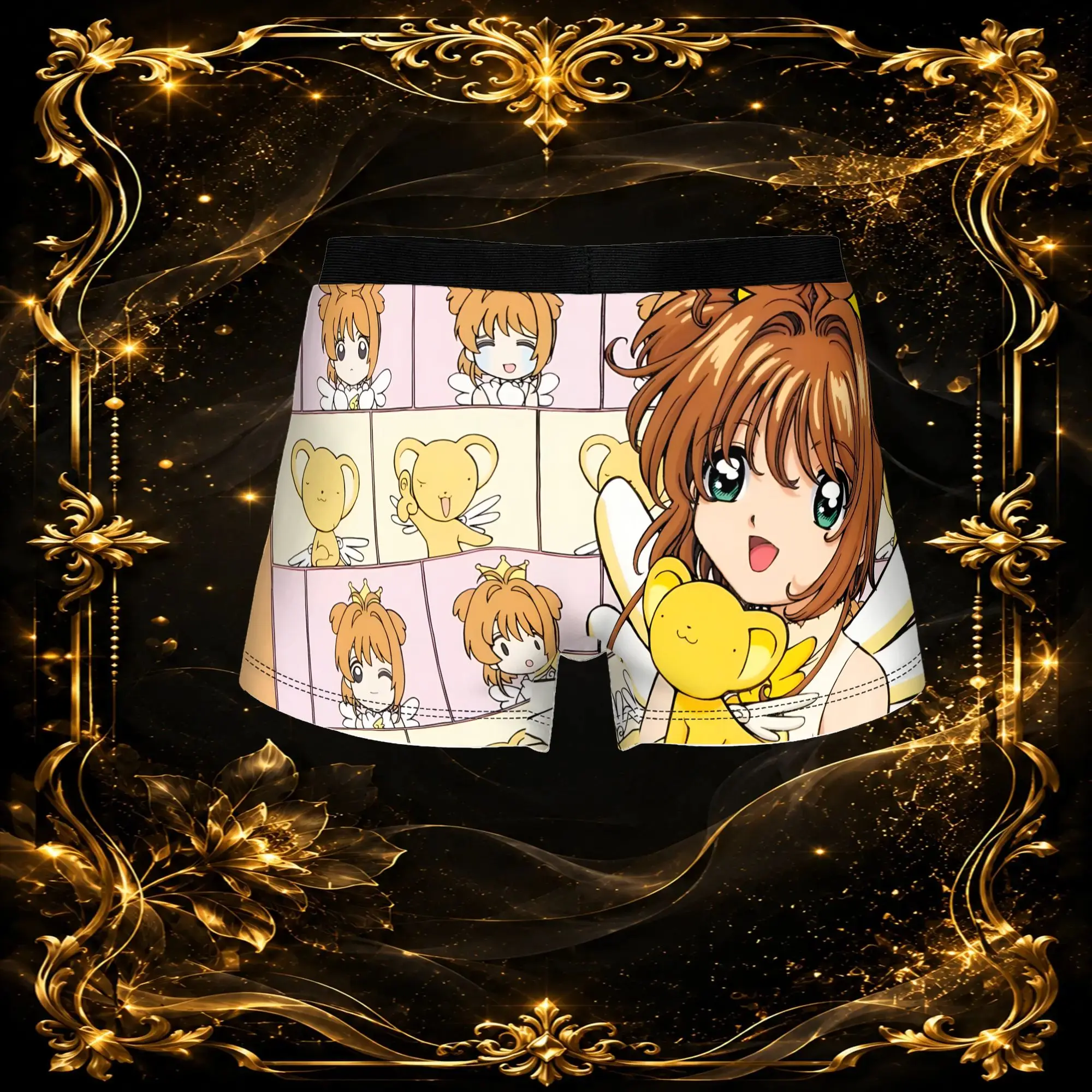 3Pcs Anime Cardcaptor Sakura boxers  Underpants Homme Panties Men's Underwear Sexy Shorts Boxer Briefs