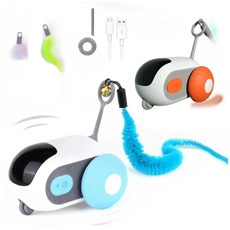 BEDW-Smart Cat Automatic Moving 2 Modes التحكم عن بعد سيارة اللعب التفاعلية تدريب القطط للكلاب