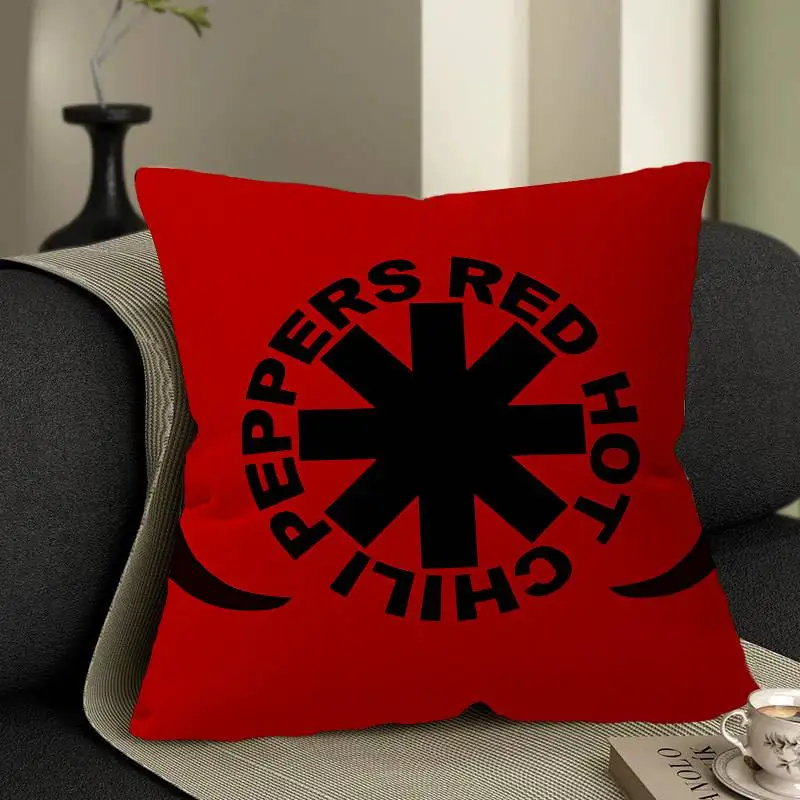 Red Hot Chili P-Peppers Band Personalized Pillow Dust Cover Bedroom Kids Party Decoration Pillowcase Birthday Children Gift