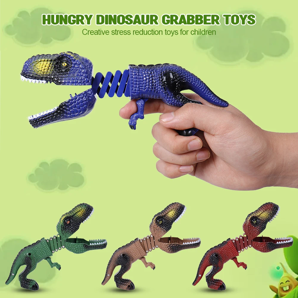 Hungry Dinosaur Grabber Toys Dinosaur Bite Game Animal Claw Chomper Toy Dino Toys Parent-child Interactive Novelty Toys for Boys