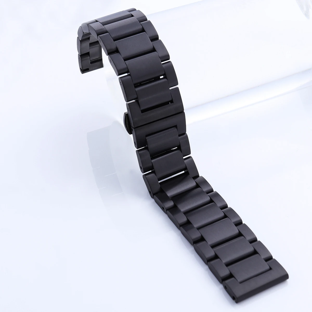 

24 Mm Stainless Steel Strap Sanding Watch Straps Button Easy Install 24mm