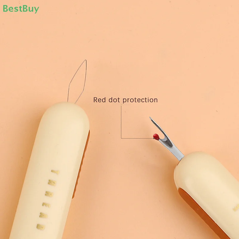 2 In 1 Needle Threader Seam Ripper Stitching Remover Household Tool Needle Threaders For Hand Sewing Seam Accessories
