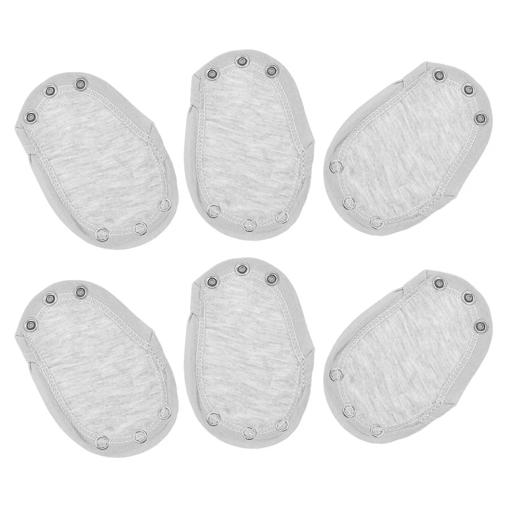 ชุดจั๊มสูทเด็กแบบสองชั้น 6 ชิ้น พร้อมแผ่นต่อขยายสำหรับเด็กวัยหัดเดิน ติดกระดุมแป๊ก ผ้าฝ้าย สำหรับเด็กแรกเกิด นุ่ม สบาย ระบายอากาศได้ดี