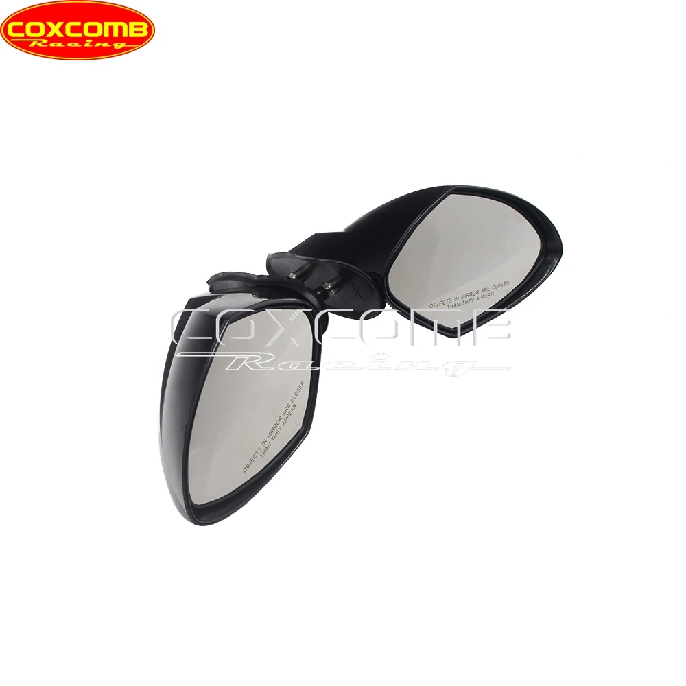 For Yamaha Waverunner VX110 EX R Deluxe Sport Cruiser Left&Right Motorboat Black Side Rearview Mirror Jet Ski Back View Mirrors