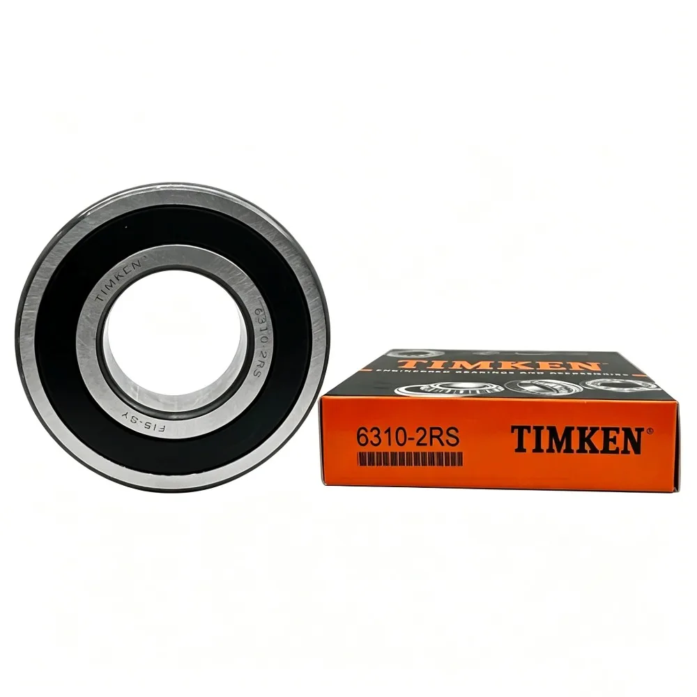 1PCS TIMKEN 6310-2RS Deep Groove Ball Bearing 50x110x27mm Double Rubber Seal Pre-Lubricated Stable Industrial Bearing