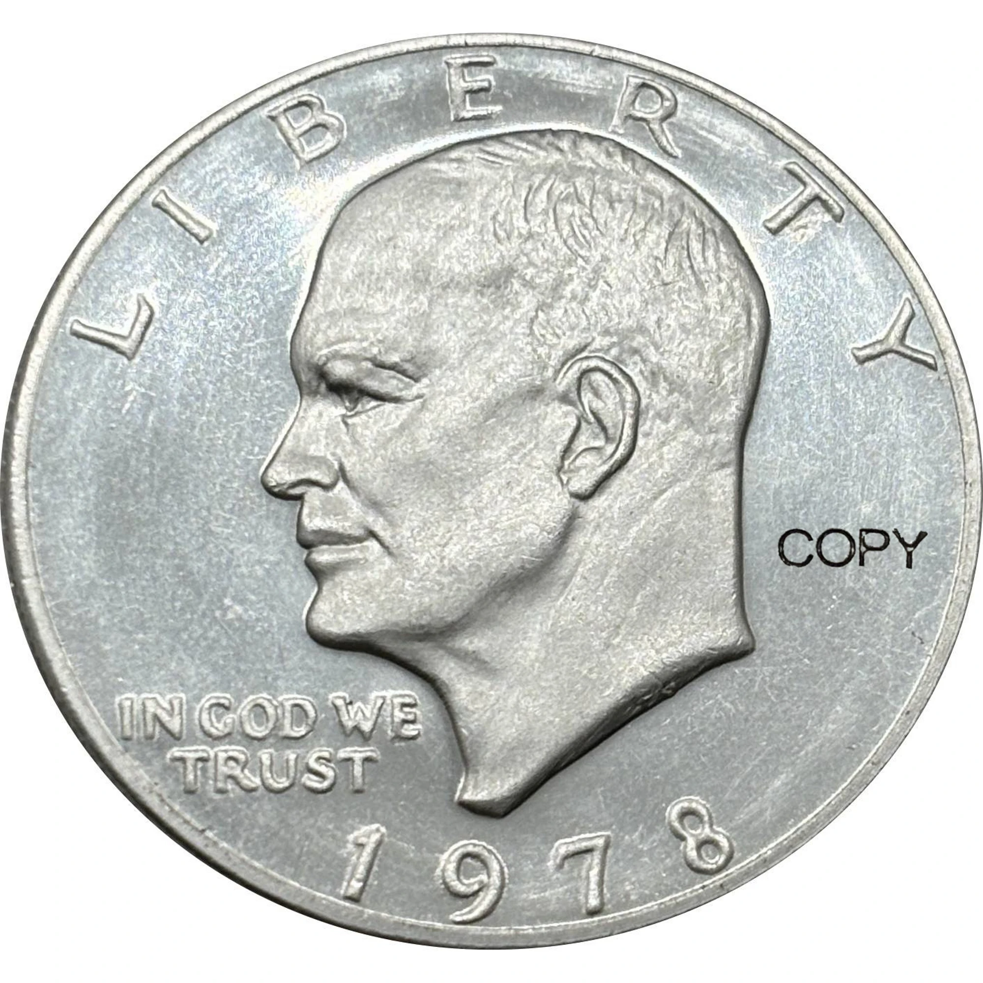 US 1978 1 One Eisenhower Dollar America Copy Commemorative Coin United States Ww2 Liberty Moneda Collectible Coins