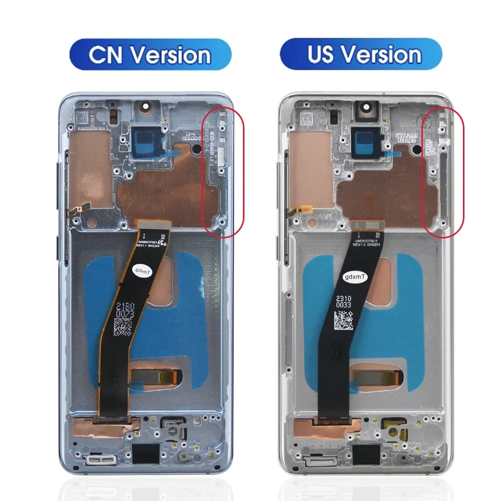 TFT Quality For Samsung S20 5G LCD Display Touch Screen with Frame, For Samsung S20 5G G981F G981F/DS G981B/DS Display