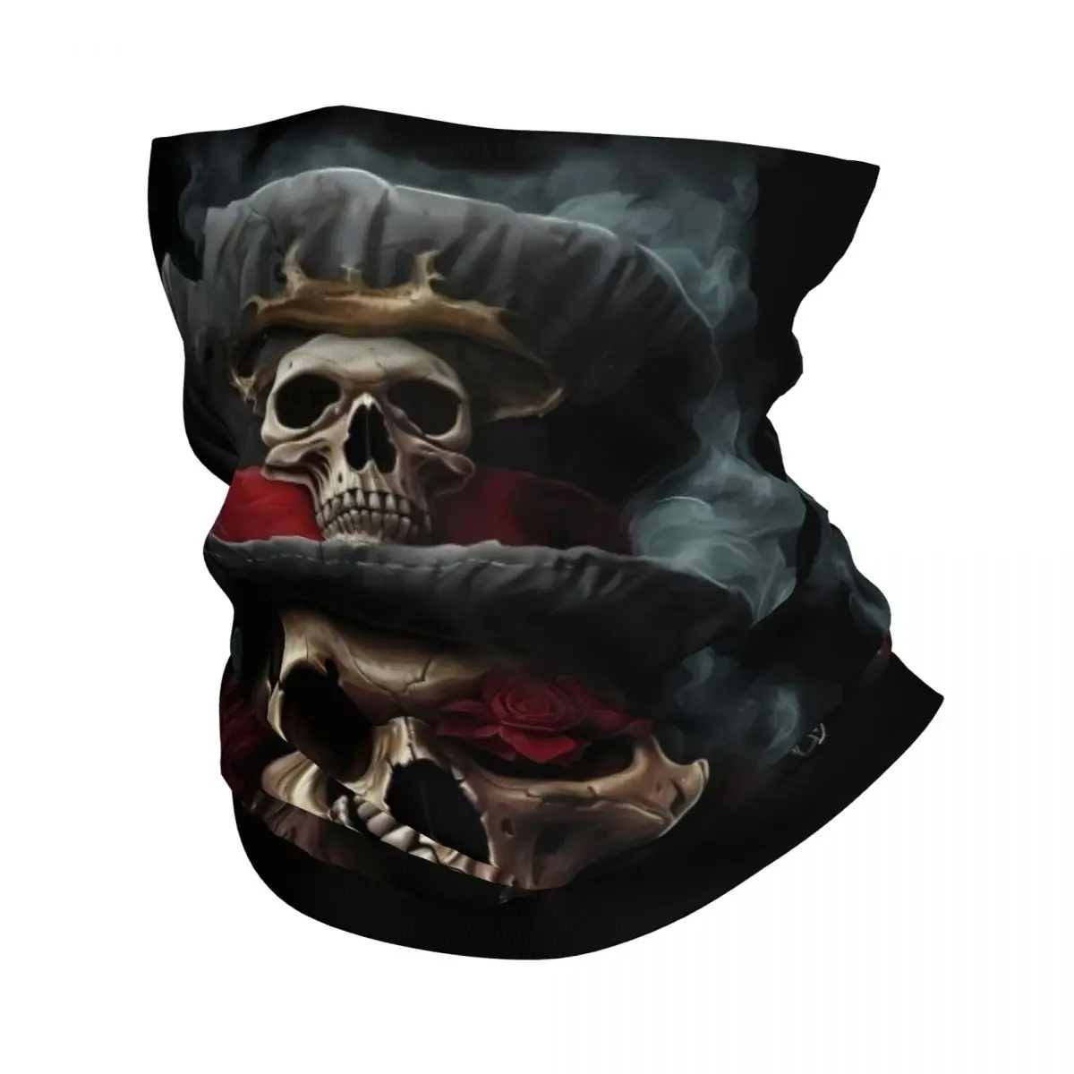 Pirate Dark Thin Wrap Scarf Bandana Skull Neck Gaiter Face Cover Headband