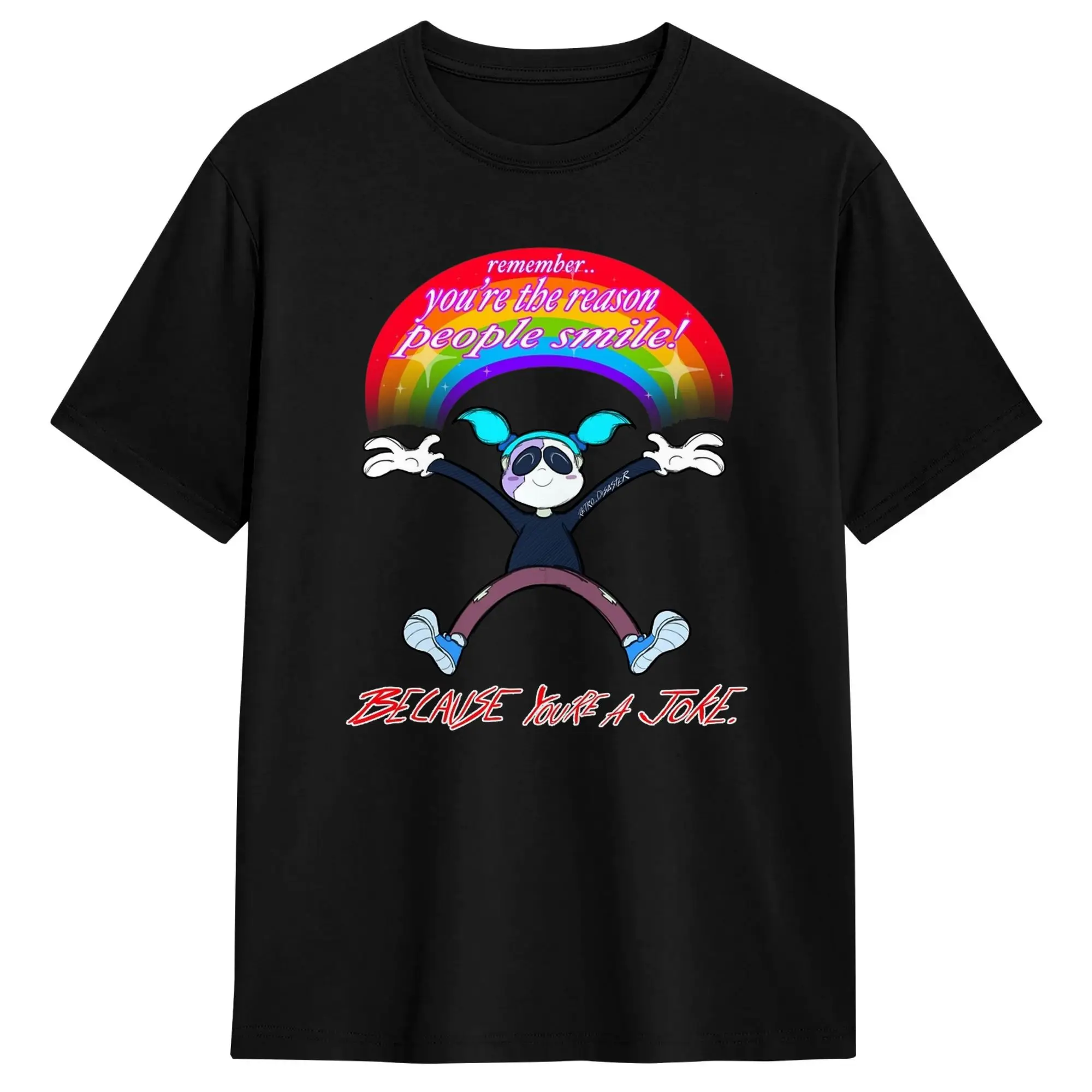 Remember To Smile! Sally Face T-Shirt Men  Vintage T Shirts Summer O Neck Leisure Tee Shirt Custom Logo Oversized Tops
