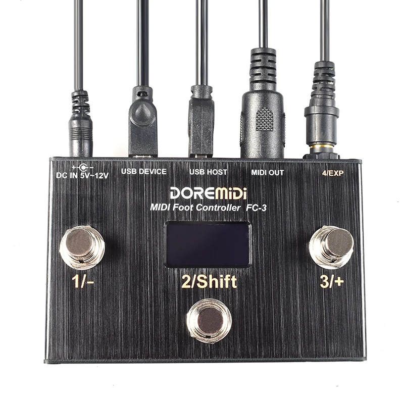 DOREMiDi MIDI เท้าควบคุม (FC-3) MIDI ควบคุมออกแบบที่สามารถใช้สำหรับการควบคุมเท้า