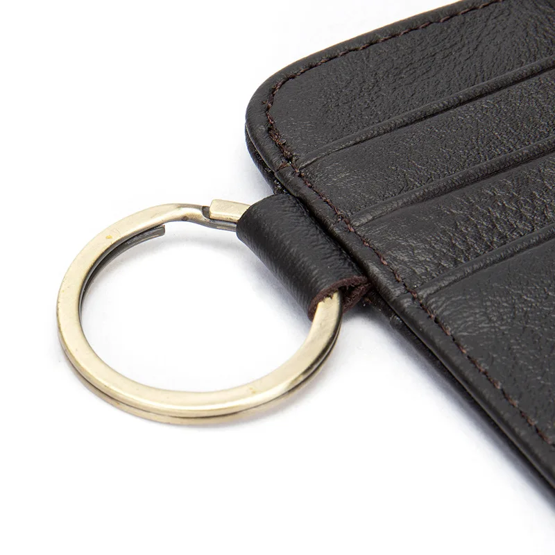 Genuine Leather Card Holder for Men Multi Pocket Wallet RFID Blocking Slim Business Card Case