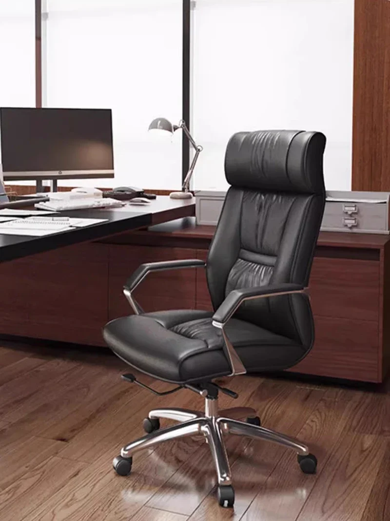 Senior Commerce Office Chair Leather Boss Clerk Work Sedentary Gaming Chair Executive Silla De Escritorio Office Furniture LVOC