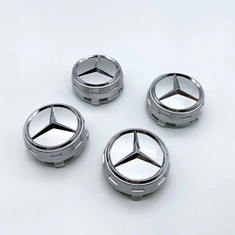 4pcs/set 75mm Wheel Hub cap Tall hubcap For Mercedes Benz A45 CLA45 C63 GLA45Edition1 High Hub Cover Tyre center emblem