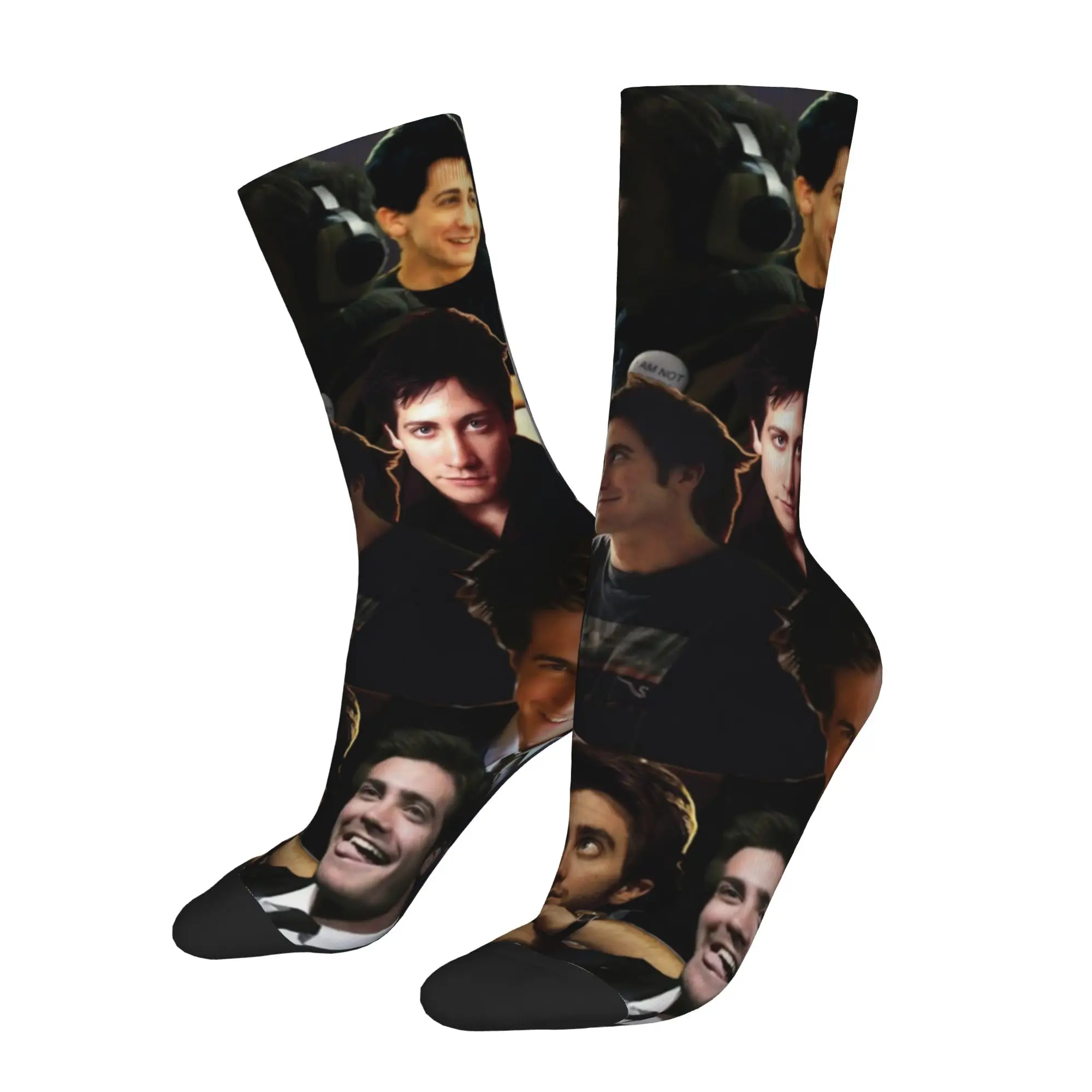 New Male Men Socks Harajuku Jake Gyllenhaal Actor Sock Polyester  Skateboard Women's Socks Spring Summer Autumn Winter