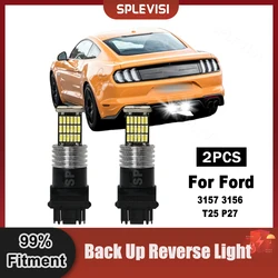 2X T25 3157 3156 P27 6000K 12V LED Reverse Light Canbus No Error Backup Lamp For Ford Mustang 2015-2019 2015 2016 2017 2018 2019