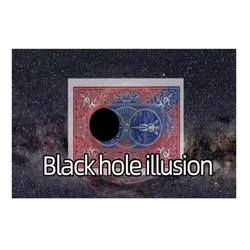 Blue to Red Color Changing Black Hole Magic Tricks Card Vanishing Close Up Props Magic Prop Illusion Gimmick Easy to do