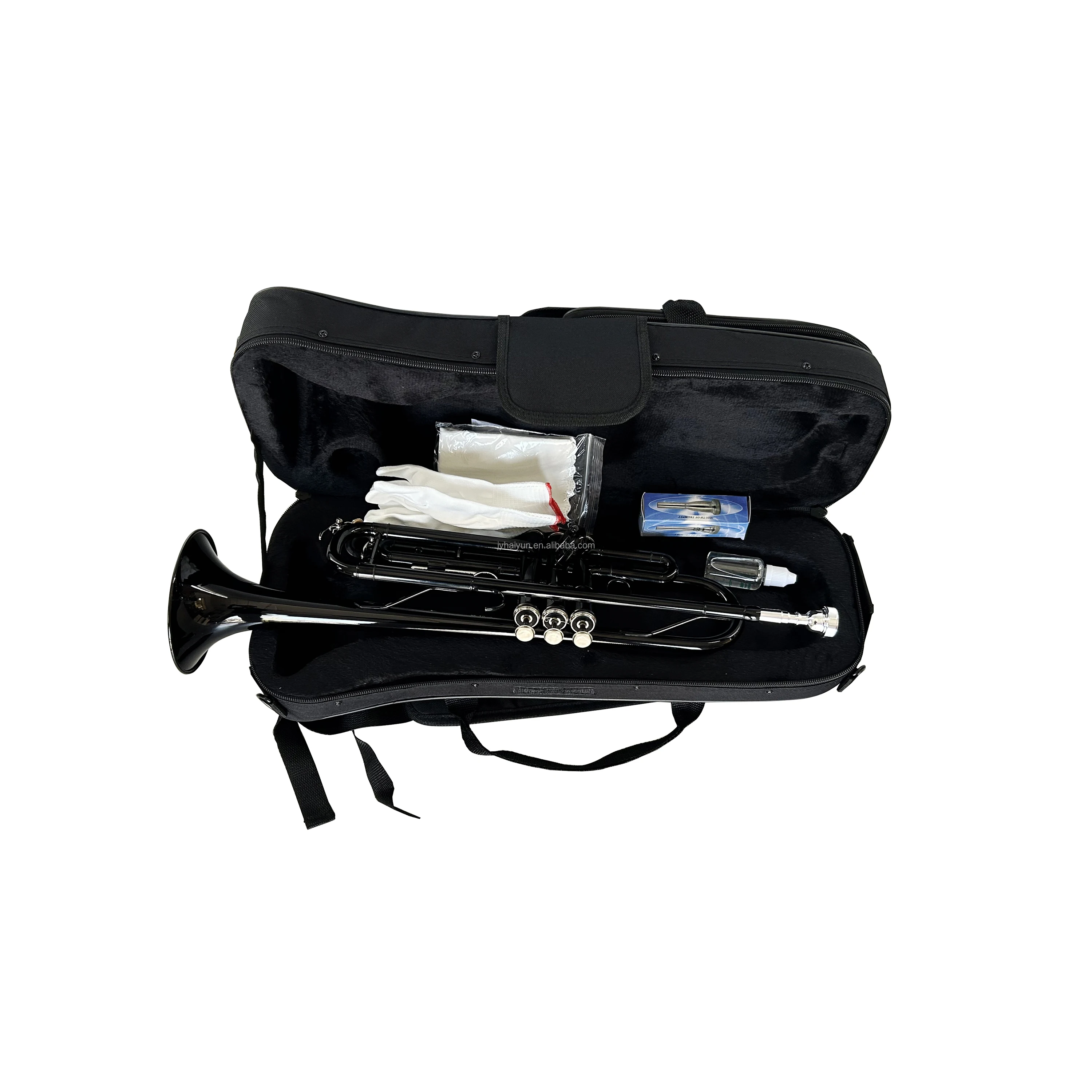 

Black BB Trumpet JYTR401BK Brass Body Instrument